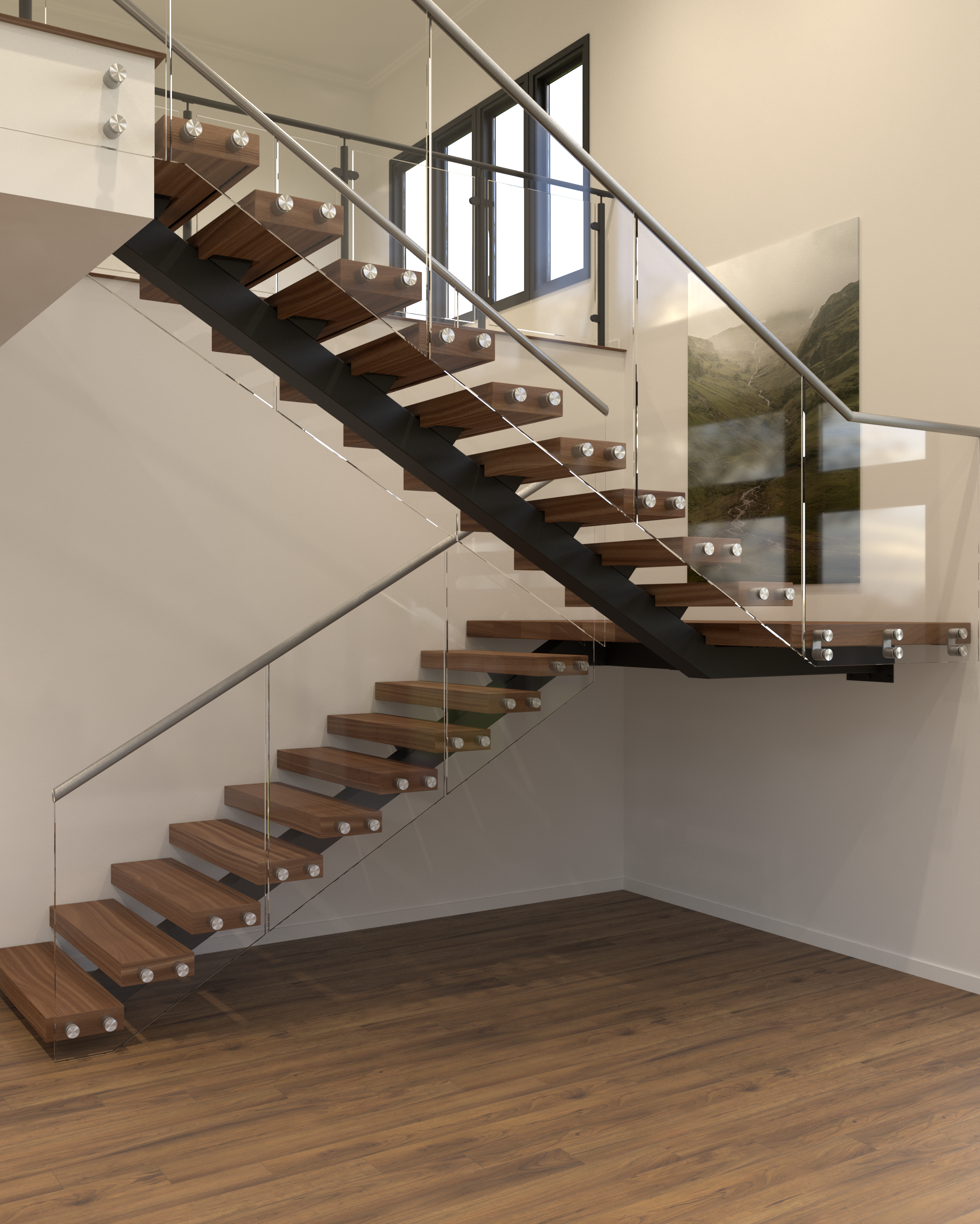 Switchback Stairs configuration