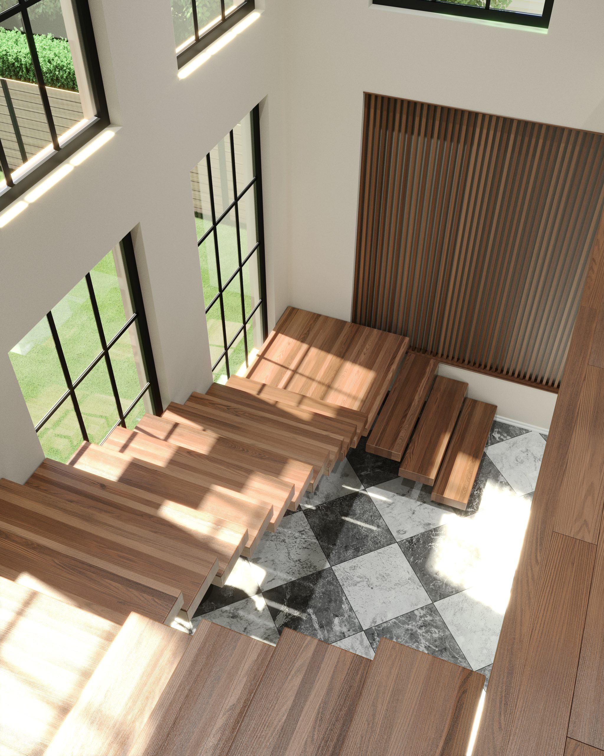 U-Shaped Stairs configuration