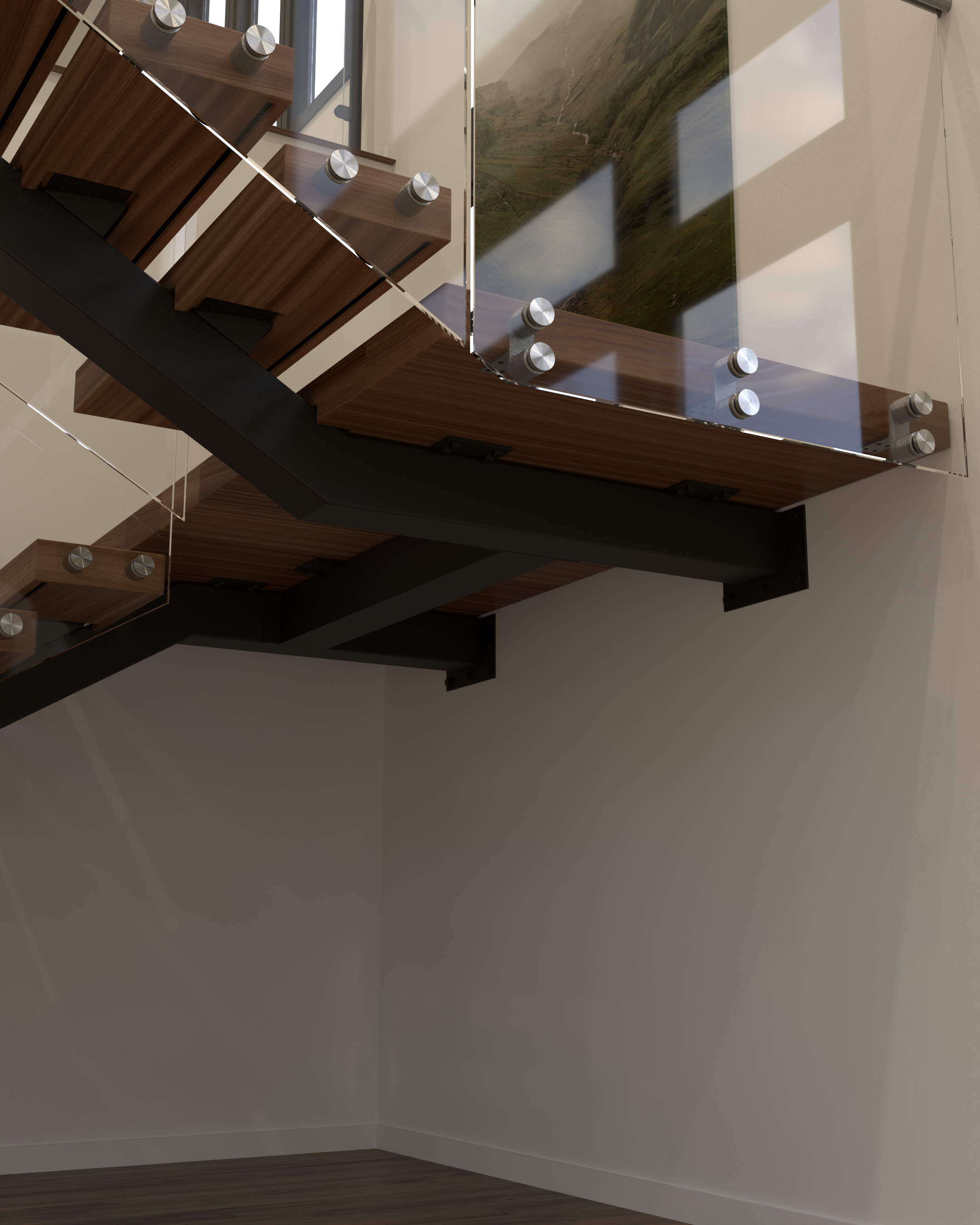Stair Wall Support